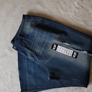 Flare Bottom Medium Blue Jeans